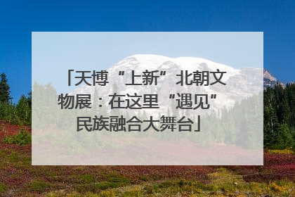 天博“上新”北朝文物展：在这里“遇见”民族融合大舞台