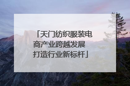 天门纺织服装电商产业跨越发展 打造行业新标杆