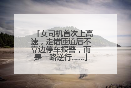 女司机首次上高速，走错匝道后不靠边停车报警，而是一路逆行……