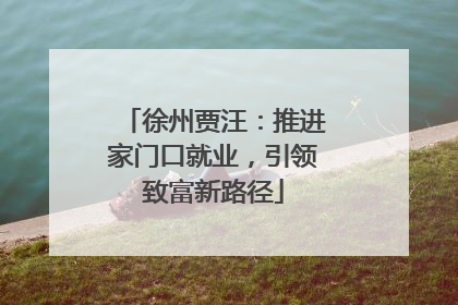 徐州贾汪：推进家门口就业，引领致富新路径