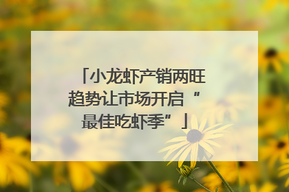 小龙虾产销两旺趋势让市场开启“最佳吃虾季”