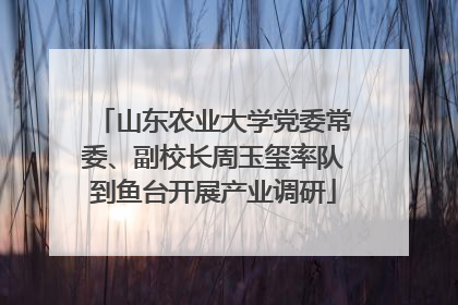 山东农业大学党委常委、副校长周玉玺率队到鱼台开展产业调研