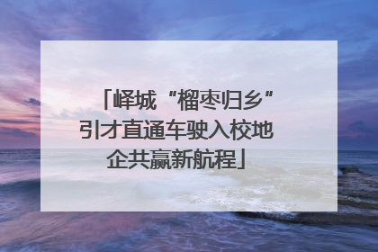 峄城“榴枣归乡”引才直通车驶入校地企共赢新航程