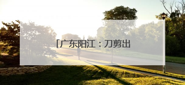 广东阳江：刀剪出口规模持续扩大