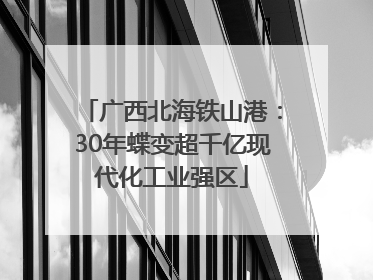 广西北海铁山港：30年蝶变超千亿现代化工业强区