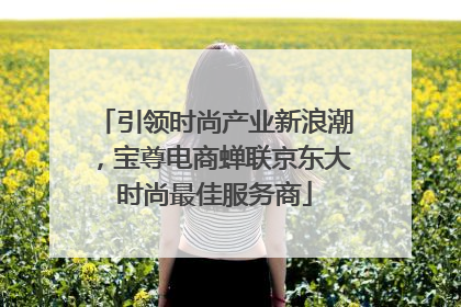 引领时尚产业新浪潮，宝尊电商蝉联京东大时尚最佳服务商