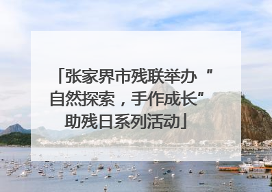 张家界市残联举办“自然探索，手作成长”助残日系列活动