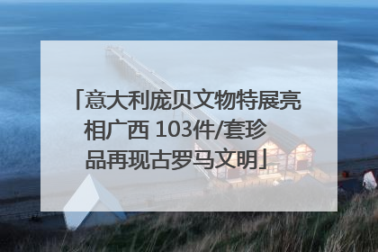 意大利庞贝文物特展亮相广西 103件/套珍品再现古罗马文明