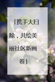 携手大扫除，共绘美丽社区新画卷