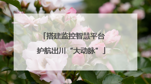 搭建监控智慧平台 护航出川“大动脉”