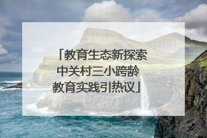 教育生态新探索 中关村三小跨龄教育实践引热议
