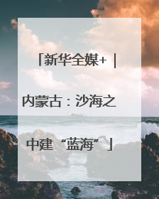 新华全媒+｜内蒙古：沙海之中建“蓝海”