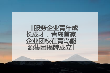 服务企业青年成长成才，青岛首家企业团校在青岛能源集团揭牌成立