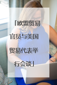 欧盟贸易官员与美国贸易代表举行会谈