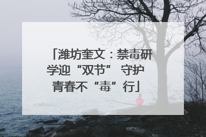 潍坊奎文：禁毒研学迎“双节” 守护青春不“毒”行
