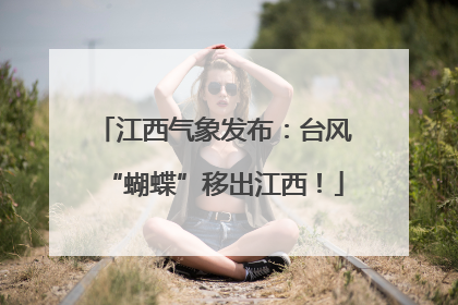 江西气象发布：台风“蝴蝶”移出江西！