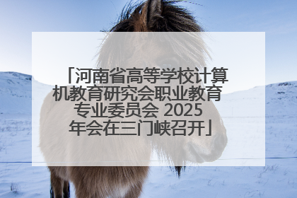河南省高等学校计算机教育研究会职业教育专业委员会 2025 年会在三门峡召开