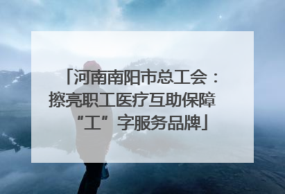 河南南阳市总工会：擦亮职工医疗互助保障“工”字服务品牌