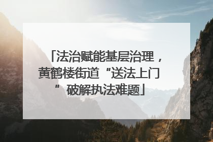 法治赋能基层治理，黄鹤楼街道“送法上门”破解执法难题