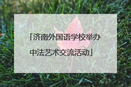 济南外国语学校举办中法艺术交流活动