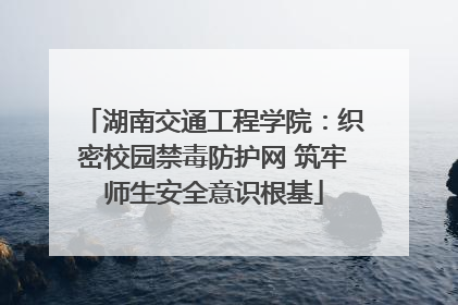 湖南交通工程学院：织密校园禁毒防护网 筑牢师生安全意识根基