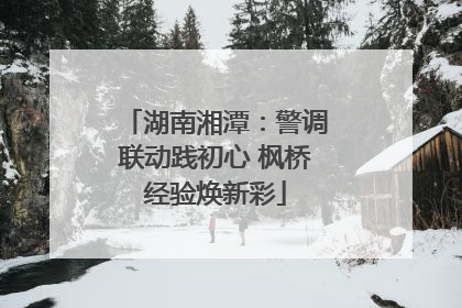 湖南湘潭：警调联动践初心 枫桥经验焕新彩