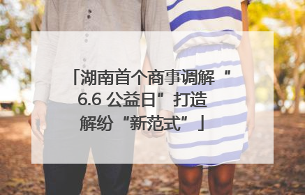 湖南首个商事调解“6.6 公益日”打造解纷“新范式”