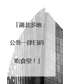 湖北多地：公务一律扫码吃食堂！