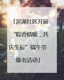 滨湖社区开展“粽香情暖，共庆生辰”端午节敬老活动