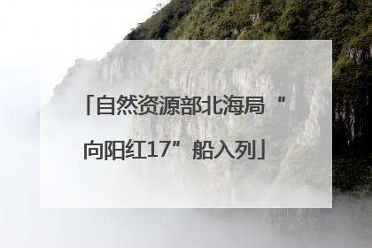 自然资源部北海局“向阳红17”船入列