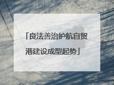 良法善治护航自贸港建设成型起势