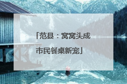 范县：窝窝头成市民餐桌新宠