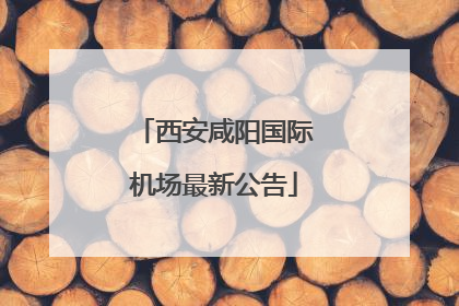 西安咸阳国际机场最新公告