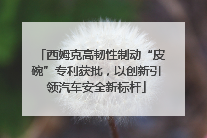 西姆克高韧性制动“皮碗”专利获批，以创新引领汽车安全新标杆