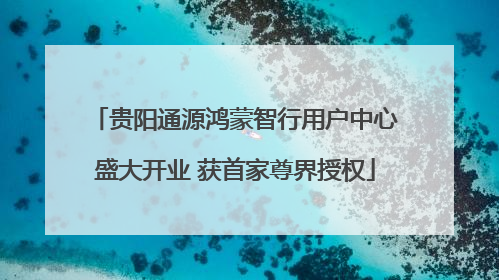 贵阳通源鸿蒙智行用户中心盛大开业 获首家尊界授权