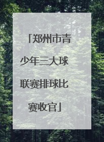 郑州市青少年三大球联赛排球比赛收官