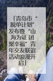 青岛市“脱单计划”发布暨“山海为证 团聚幸福”青年交友联谊活动浪漫开启