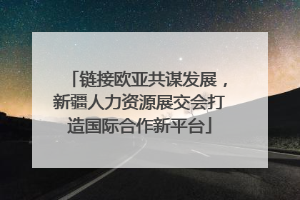 链接欧亚共谋发展，新疆人力资源展交会打造国际合作新平台