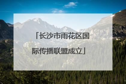 长沙市雨花区国际传播联盟成立
