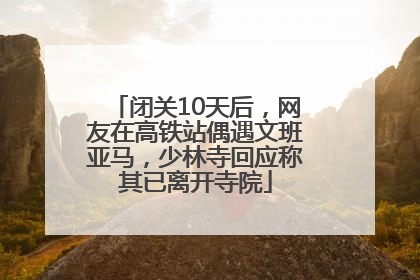 闭关10天后，网友在高铁站偶遇文班亚马，少林寺回应称其已离开寺院