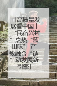 高质量发展看中国丨“民宿兴村”烹热“蓝田味” 产教融合“链”动发展新引擎