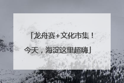龙舟赛+文化市集！今天，海淀这里超嗨