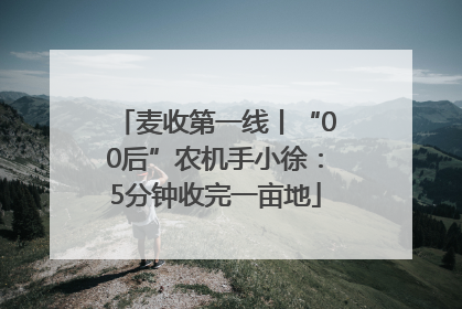 麦收第一线丨“00后”农机手小徐:5分钟收完一亩地
