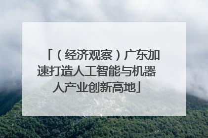 （经济观察）广东加速打造人工智能与机器人产业创新高地