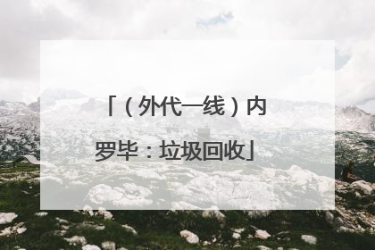 （外代一线）内罗毕：垃圾回收