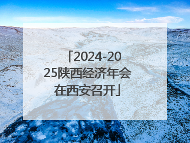 2024-2025陕西经济年会在西安召开