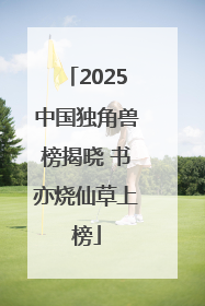 2025中国独角兽榜揭晓 书亦烧仙草上榜