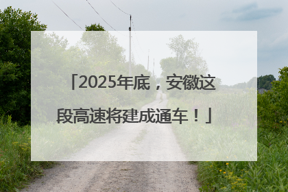 2025年底，安徽这段高速将建成通车！