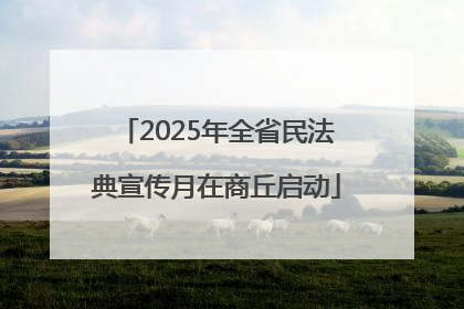 2025年全省民法典宣传月在商丘启动