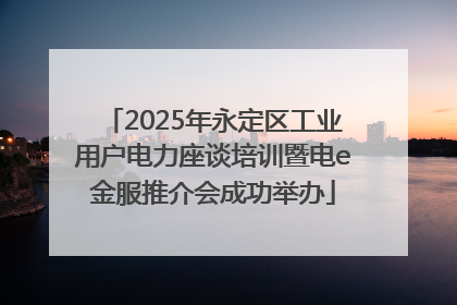 2025年永定区工业用户电力座谈培训暨电e金服推介会成功举办